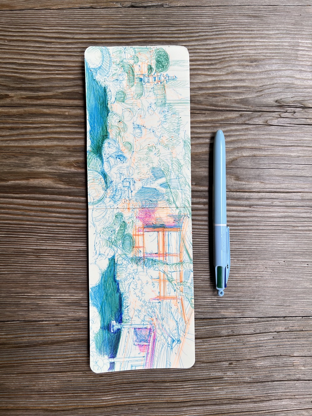 速寫本、繪圖與原子筆作品